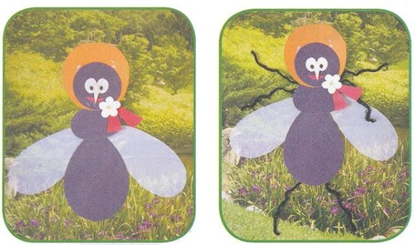 Аппликация Муха Цокотуха