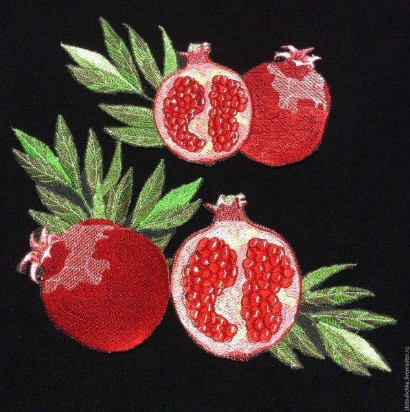 Вышивка гранат