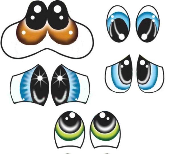 Прикольные глаза для поделок