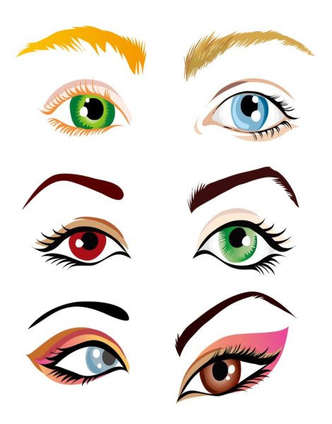 Глаза мультяшные