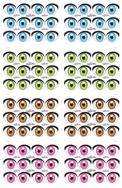 Трафареты глаз для поделок