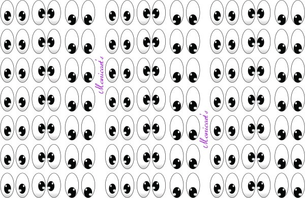 Трафареты глаз для поделок