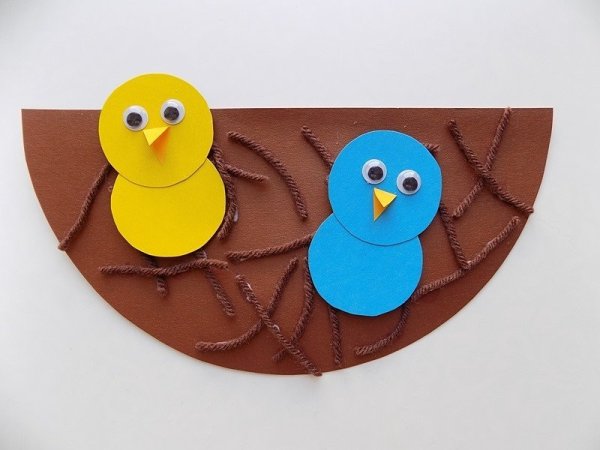 Поделка птичка