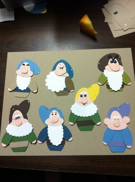 Аппликация Гномы