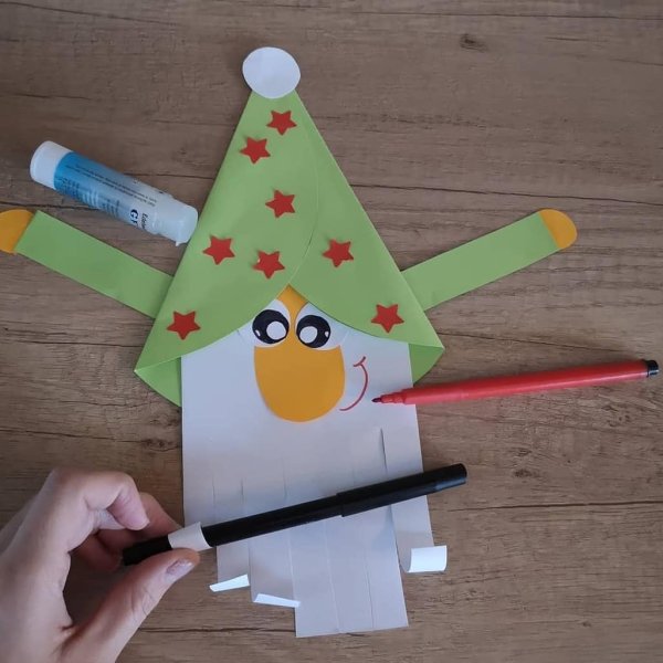 Поделка Гном из бумаги