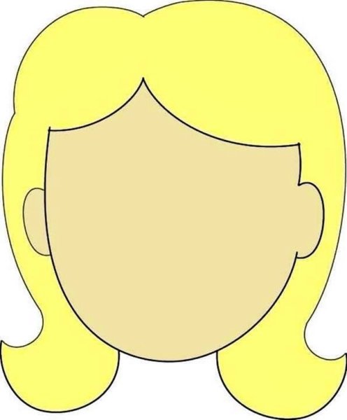 Лицо аппликация для детей