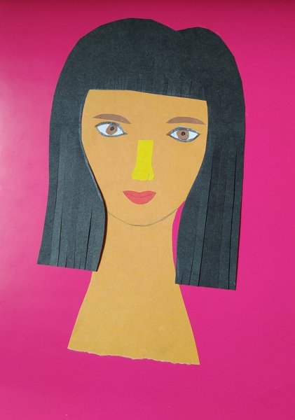 Аппликация лицо человека