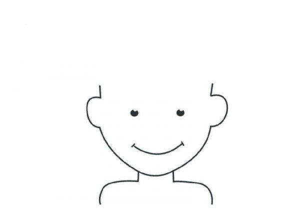 Лицо без волос раскраска для детей