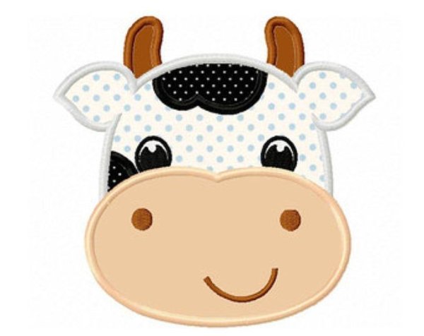 Бычок мордочка для аппликации