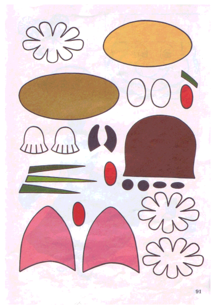 Аппликация из бумаги и картона