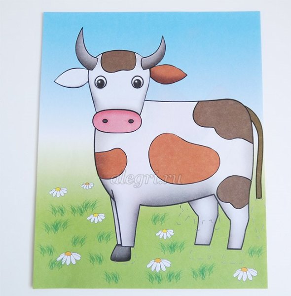 Аппликация корова
