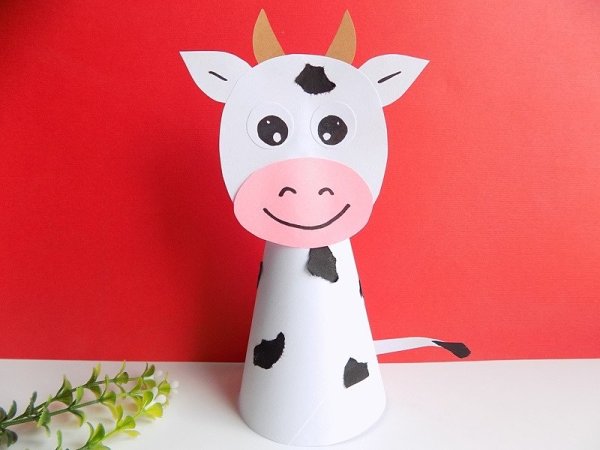 Объемная поделка корова