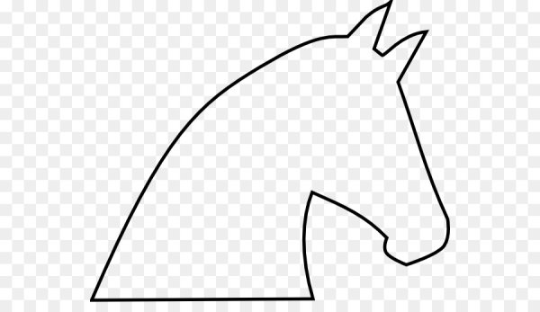 Морда лошади трафарет