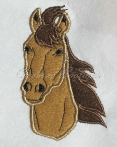 Прихватка из ткани лошадка