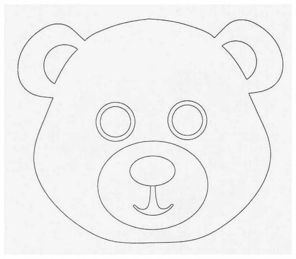 Маска медведь