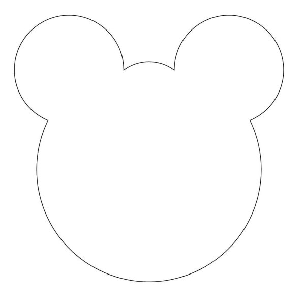 Медвежонок трафарет