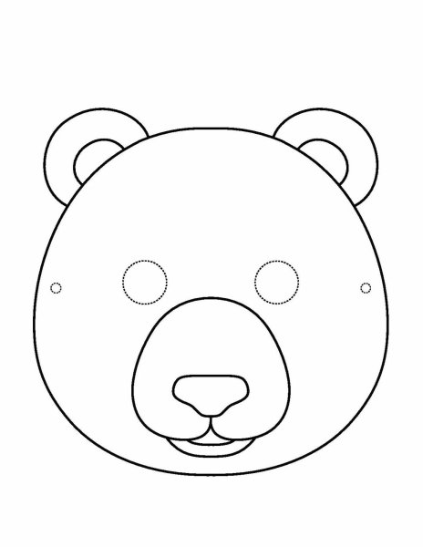 Маска медведь