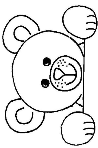 Аппликация мишка