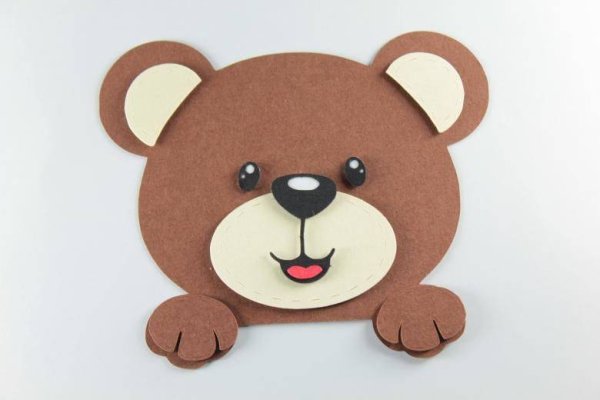 Аппликация мишка