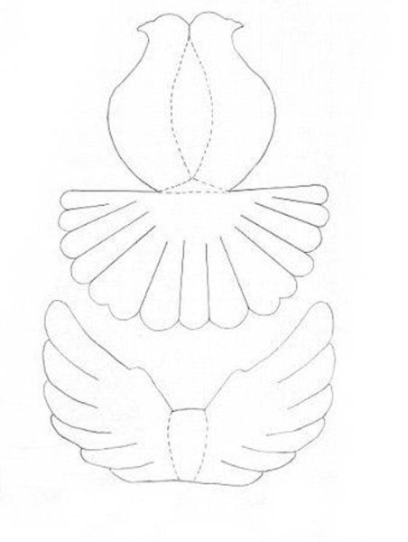 Объемный голубь