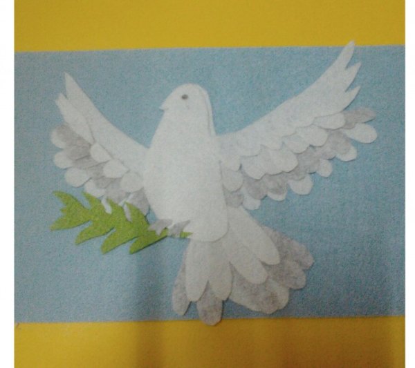 Поделка голубь