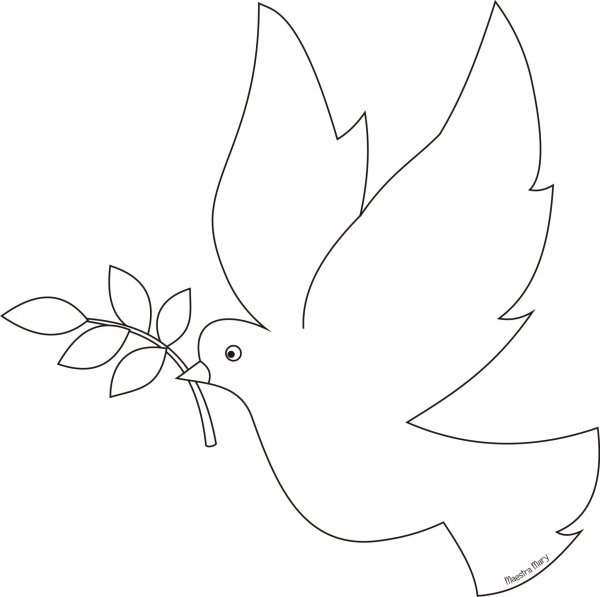 Украшение окон голубями