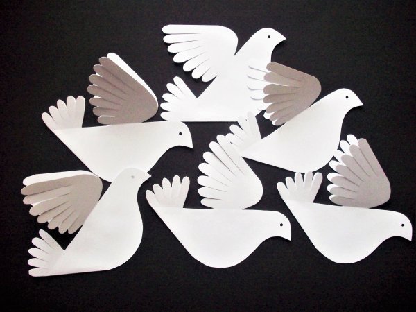 Голубь из бумаги своими руками для детей