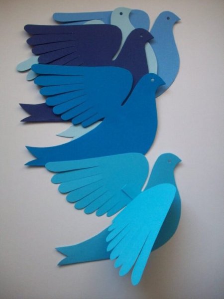 Голубь поделка из бумаги