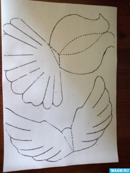 Голубь поделка из бумаги