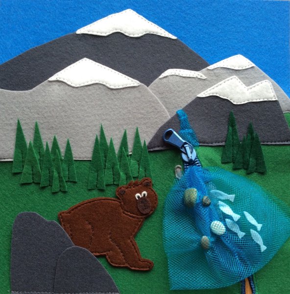 Пейзаж из фетра