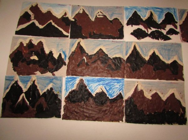 Пластилинография горы