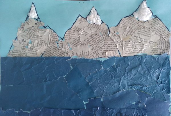 Горы из картона