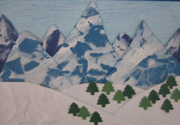 Горы из картона