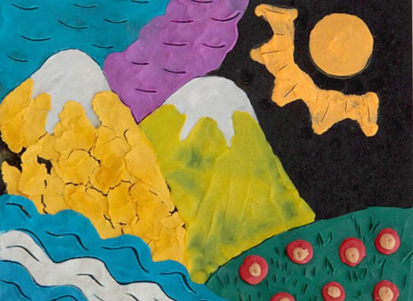 Аппликация пейзаж