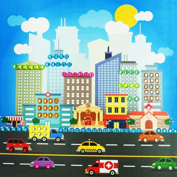 Аппликация город