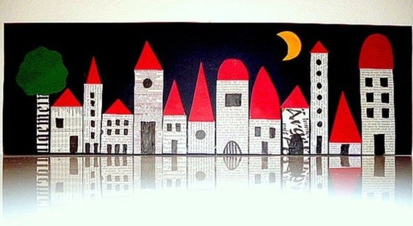 Аппликация город