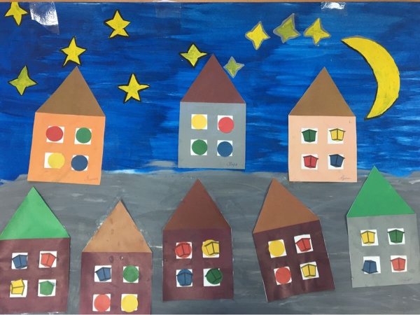 Рисование дом младшая группа