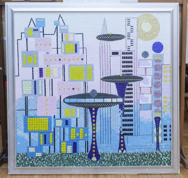 Панно город будущего