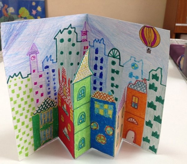 Город будущего поделка