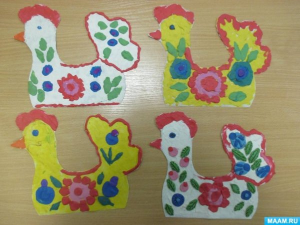 Дымковский петушок средняя группа