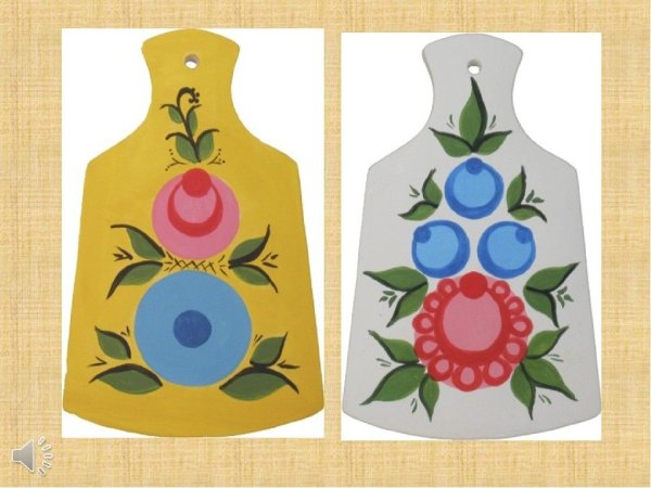 Рисование в подготовительной группе Городецкая роспись доска