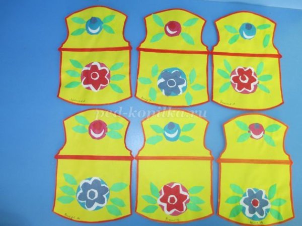 Аппликация Городец в старшей группе