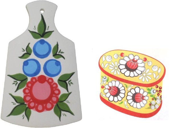 Поставец Городецкая роспись