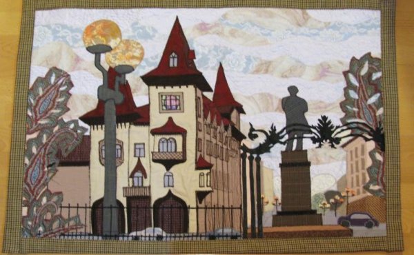 Аппликация на тему город