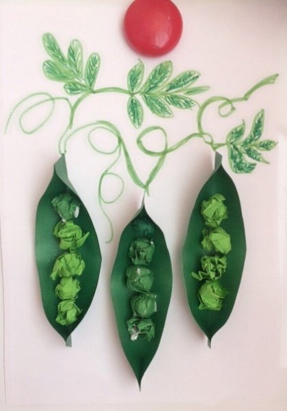 Зеленая аппликация