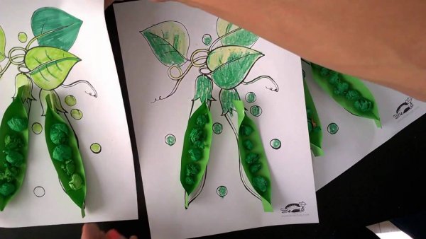 Поделка горох