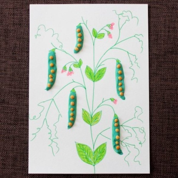Поделка гороховый стручок