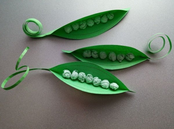 Аппликация горох