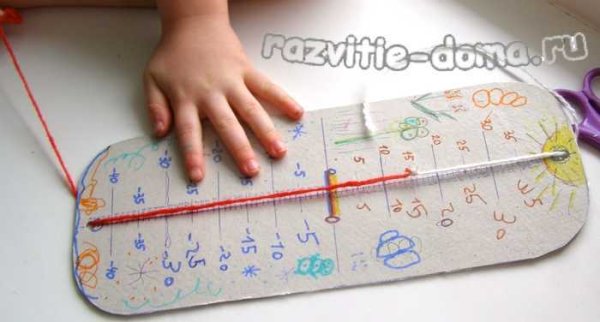 Термометр из картона