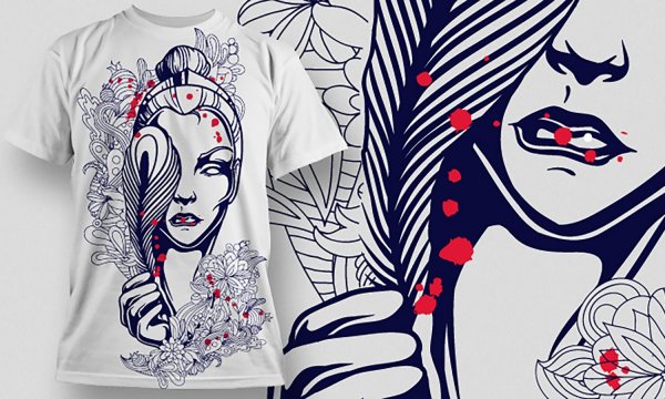 Дизайнерский принт на футболки